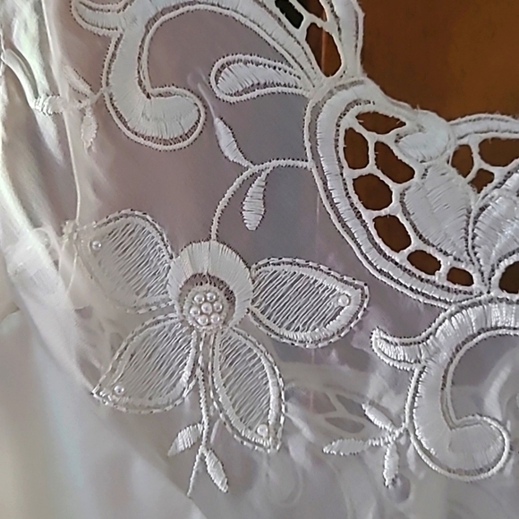 Vintage Victoria's Secret Gold Label Ivory Maxi Slip Nightgown Size M - Picture 2 of 6